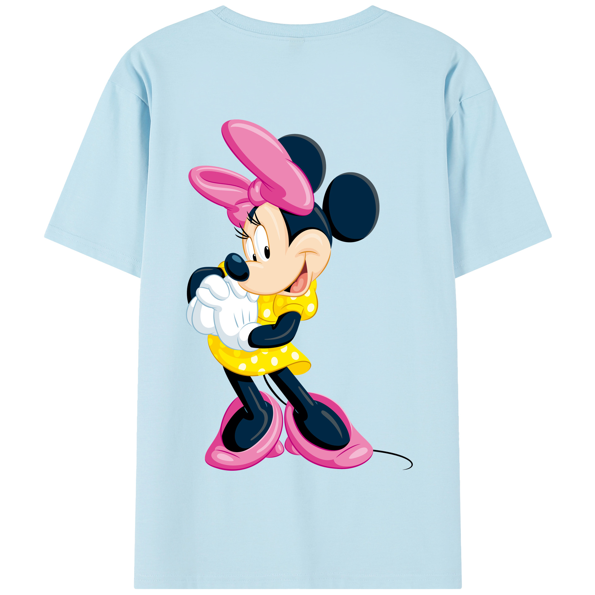 （画像用） ミッキーマウス Mickey Mouse 綿100％半袖Tシャツ（背面プリント）